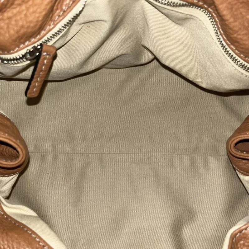 Chloe Brown Paddington One shoulder Hand Bag Leather Lock Key padlock - Image 6