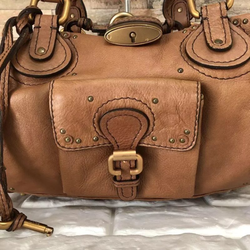 Archive Chloe Paddington Leather Hand Bag Brown Vintage - Image 2