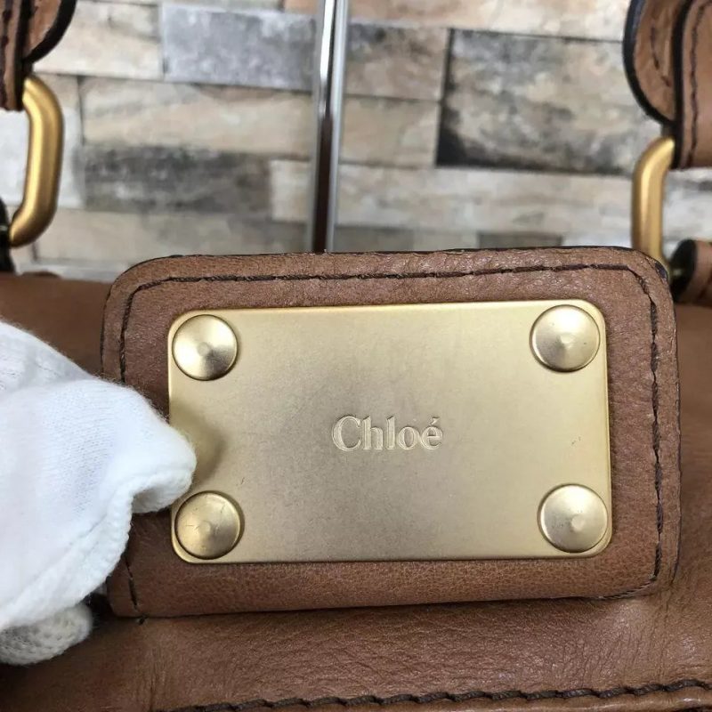 Archive Chloe Paddington Leather Hand Bag Brown Vintage - Image 5