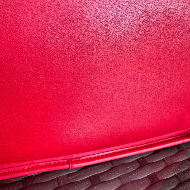 Vintage Coach Red Zippered Clutch 9455 - Image 5