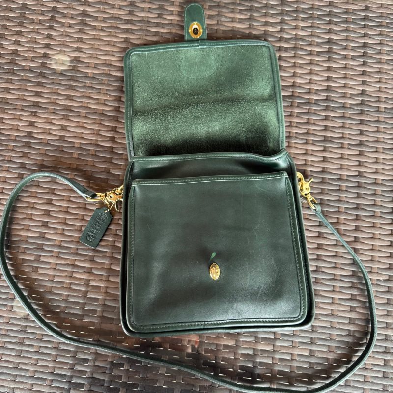 Vintage Coach Bottle Green Station Bag 5130 - Image 18