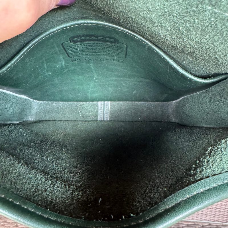 Vintage Coach Bottle Green Station Bag 5130 - Image 16