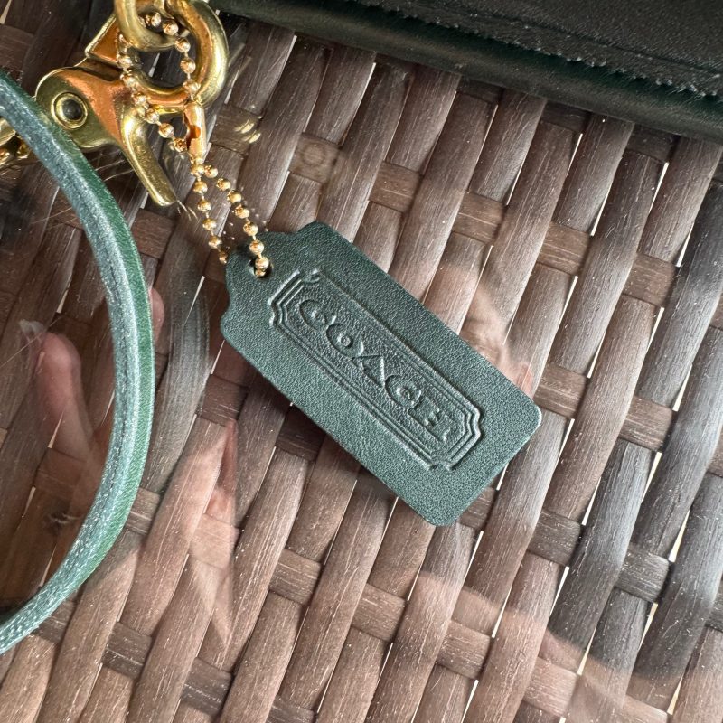 Vintage Coach Bottle Green Station Bag 5130 - Image 11