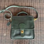 Vintage Coach Bottle Green Station Bag 5130