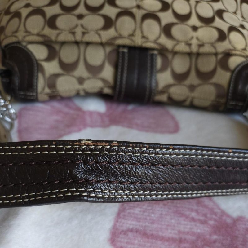 Y2K Vintage Coach Soho Signaure Cs Shoulder Purse With Wallet - Image 6