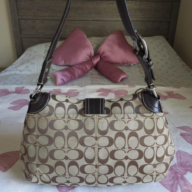 Y2K Vintage Coach Soho Signaure Cs Shoulder Purse With Wallet - Image 3
