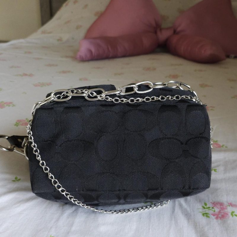 Y2K Vintage Coach Mini Double Turnlock Handbag Shoulder Bag - Image 6