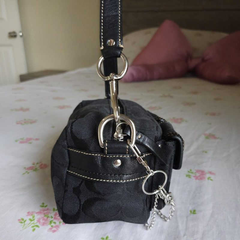 Y2K Vintage Coach Mini Double Turnlock Handbag Shoulder Bag - Image 4