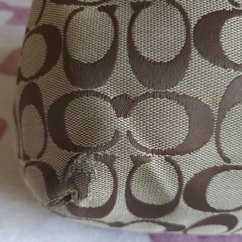Y2K Vintage Coach Soho Signaure Cs Shoulder Purse With Wallet - Image 7