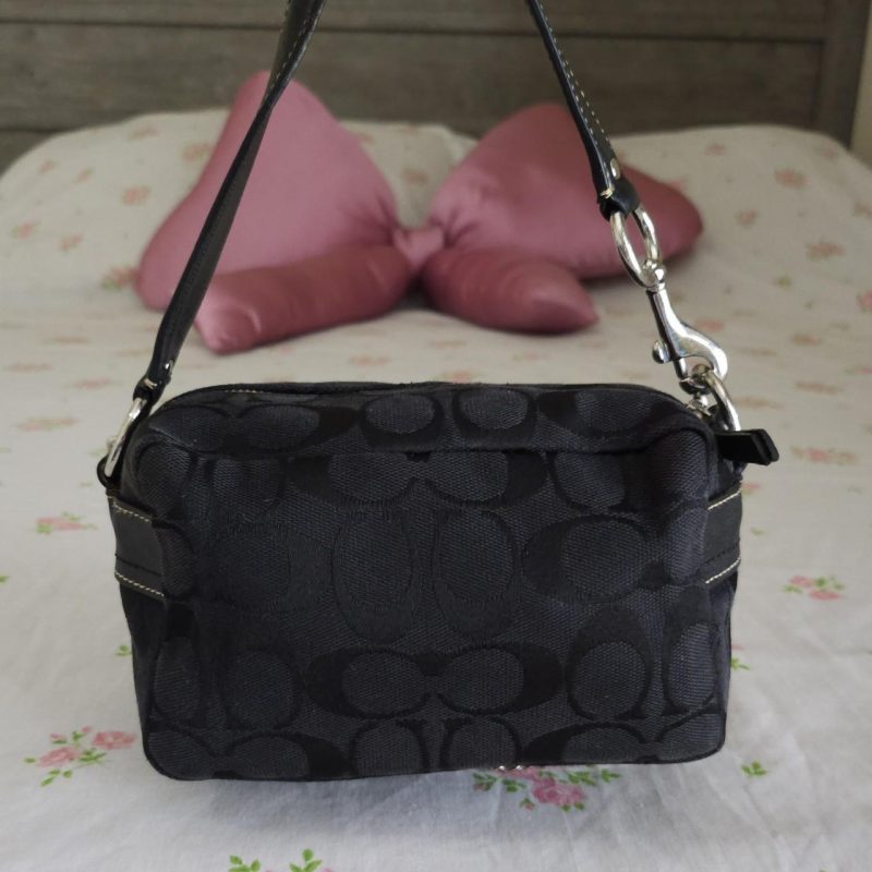 Y2K Vintage Coach Mini Double Turnlock Handbag Shoulder Bag - Image 5