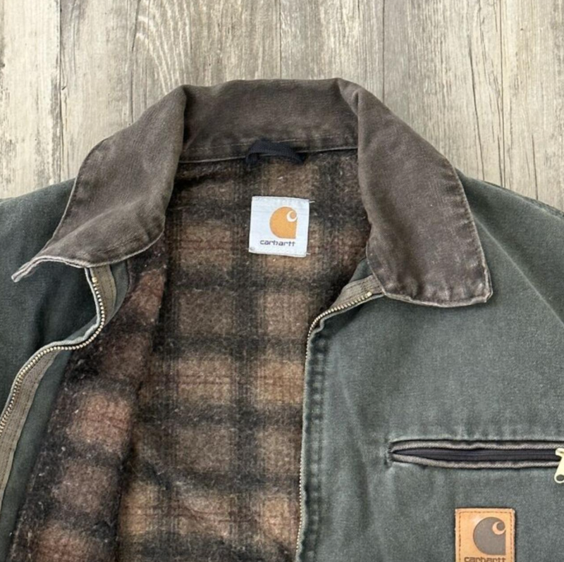 Carhartt Men's Green and Brown Jacket - Image 4