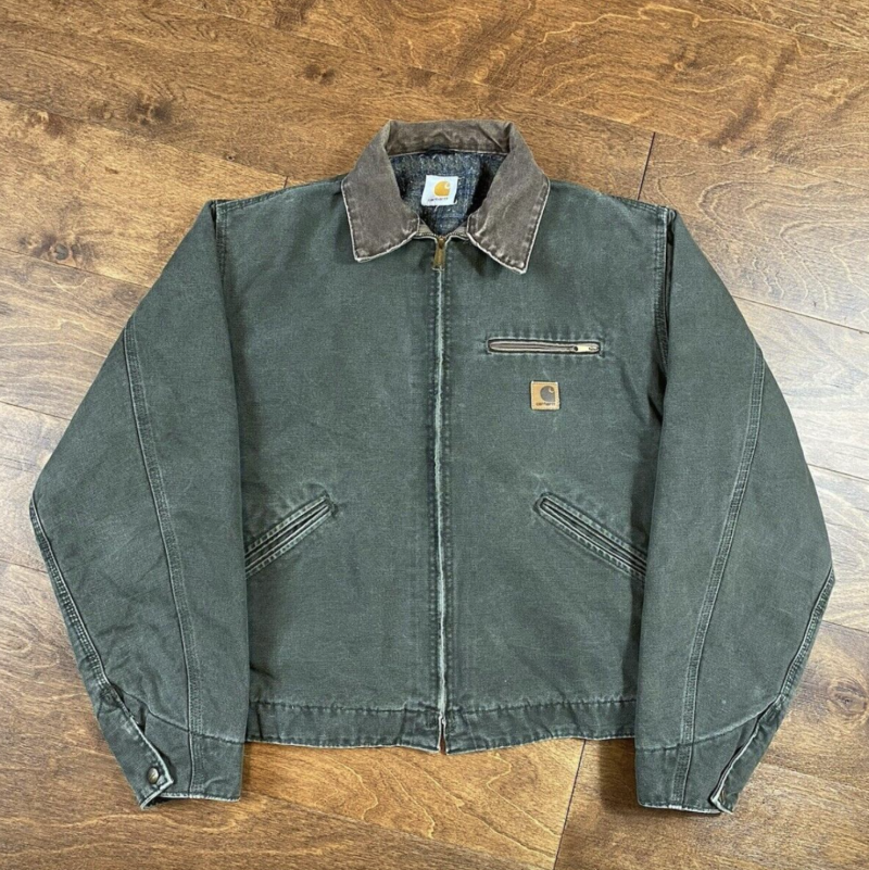 Carhartt Men's Green and Brown Jacket