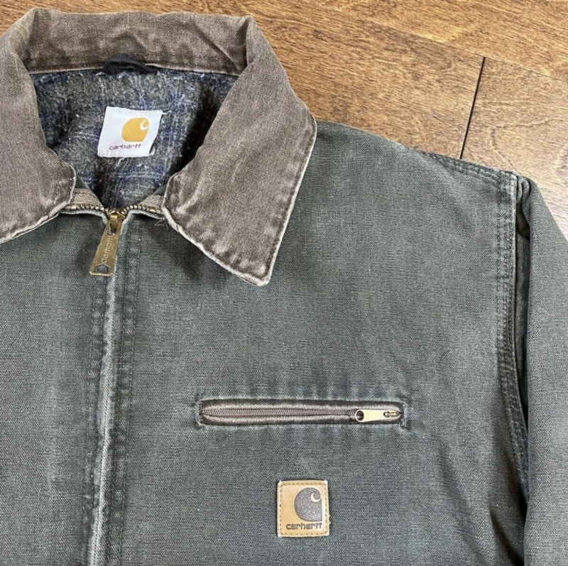 Carhartt Men's Green and Brown Jacket - Image 3
