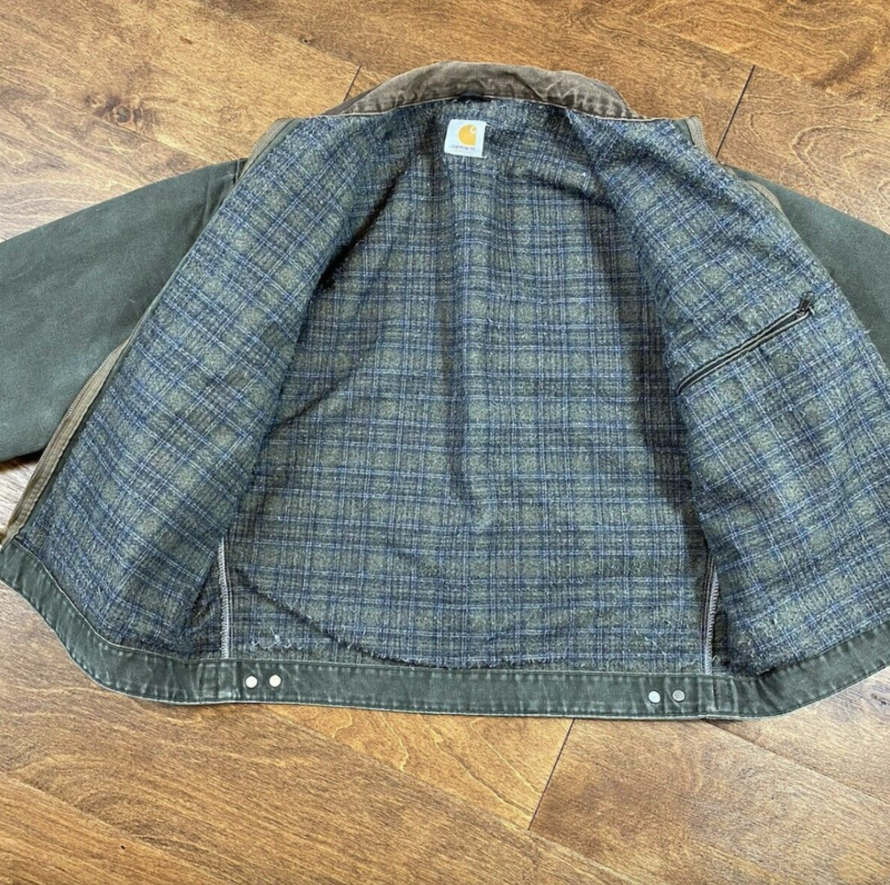 Carhartt Men's Green and Brown Jacket - Image 4