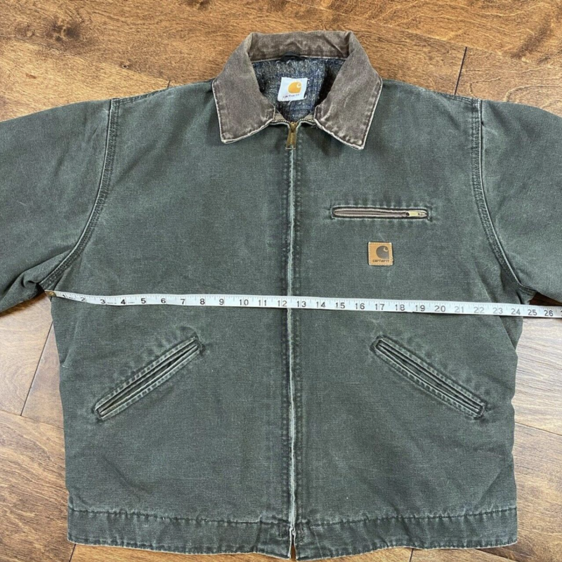 Carhartt Men's Green and Brown Jacket - Image 5