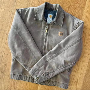 Carhartt Men's Brown and Grey Jacket