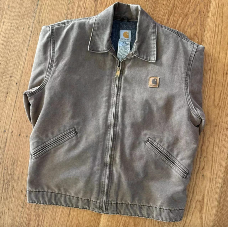 Carhartt Men's Brown and Grey Jacket - Image 3