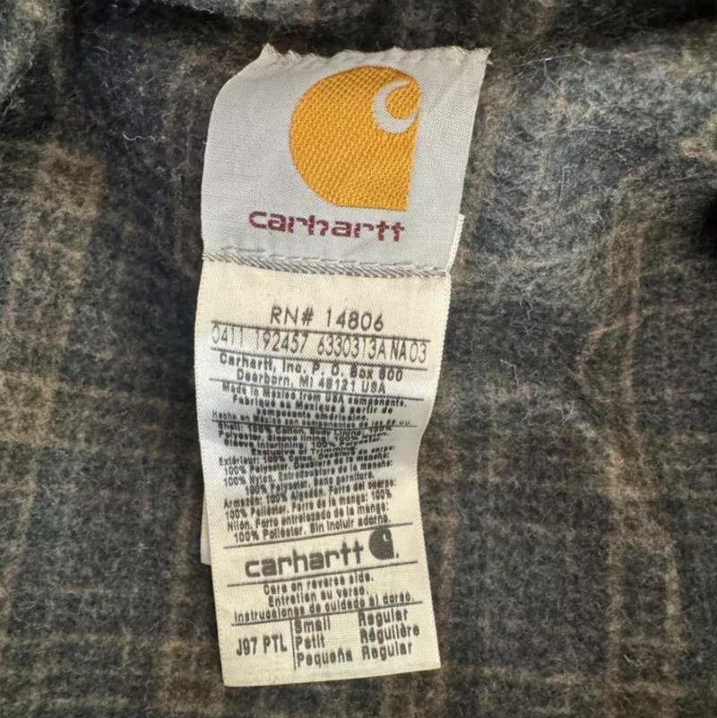 Carhartt Men's Brown and Grey Jacket - Image 8
