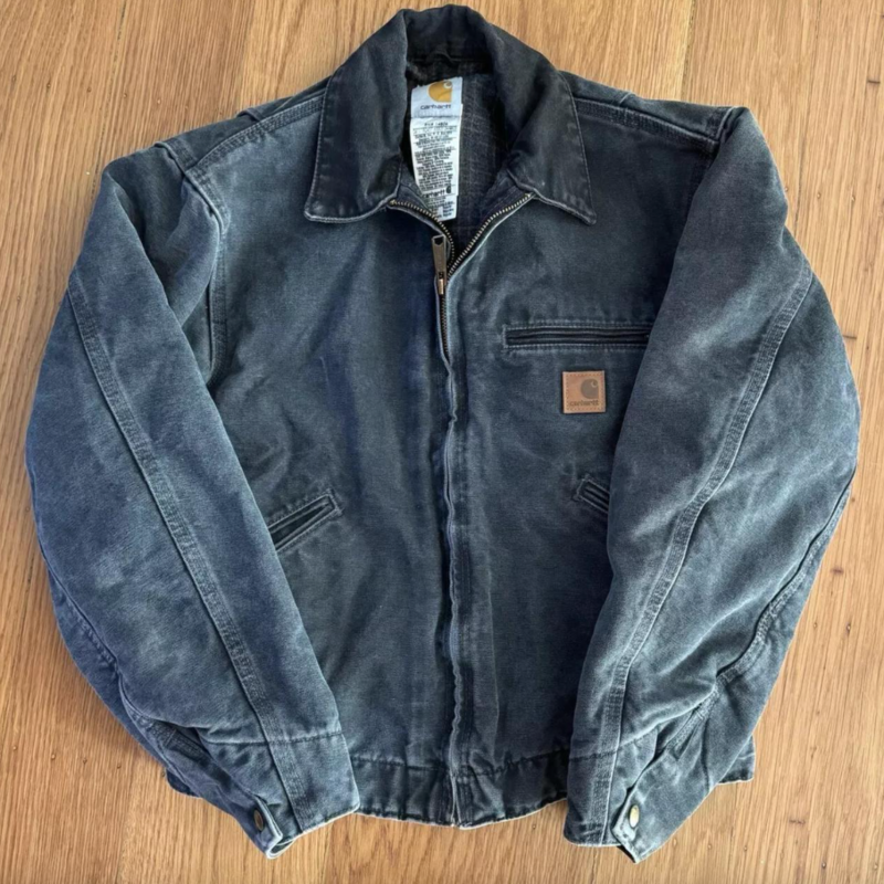 Carhartt Men's Grey and Black Jacket - Image 4