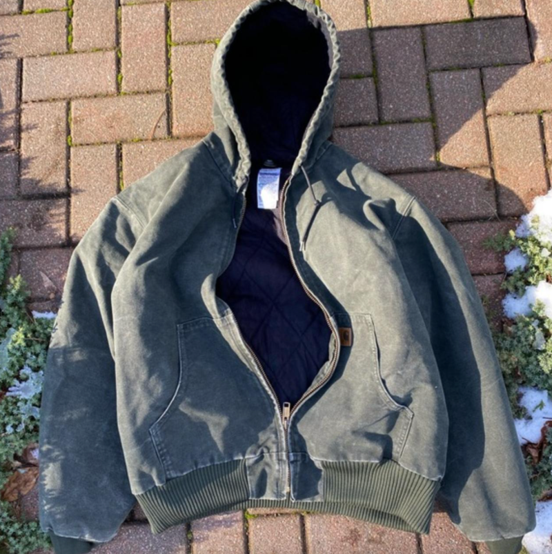 Vintage Carhartt Jacket Forest Green - Image 2