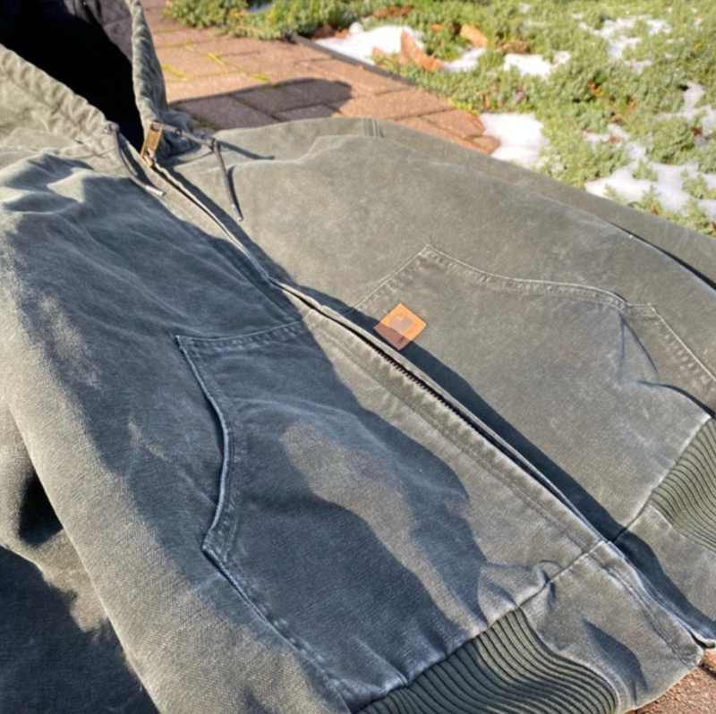 Vintage Carhartt Jacket Forest Green - Image 4