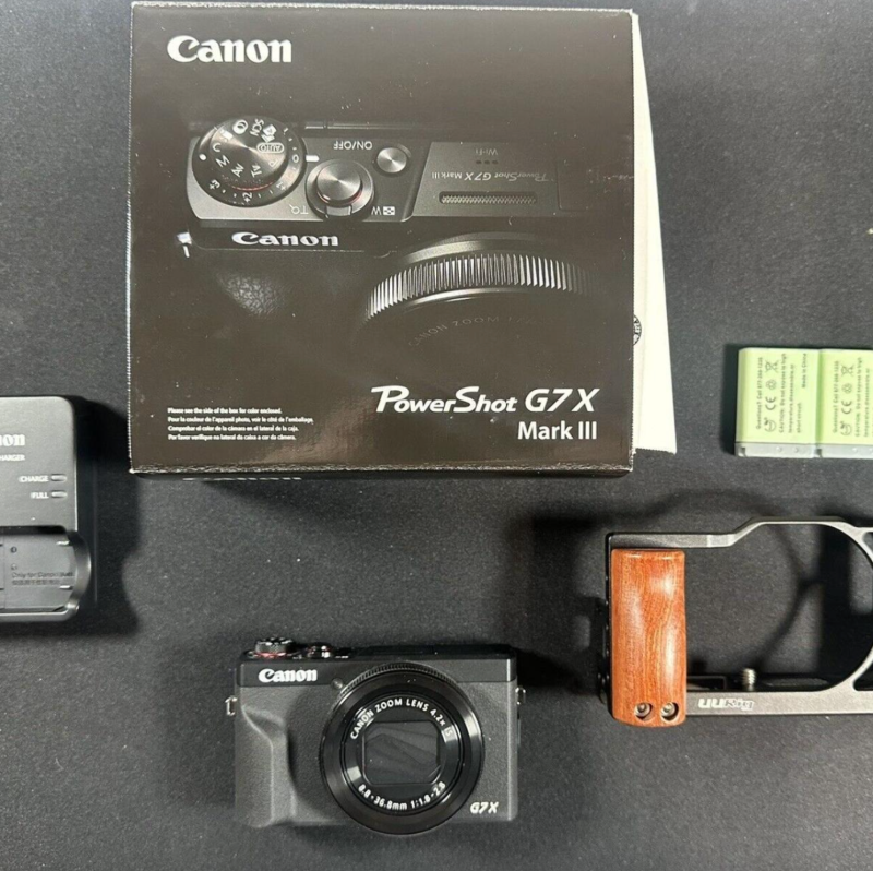 Canon PowerShot G7 X Mark III Digital Camera BLACK With Extras - Image 6