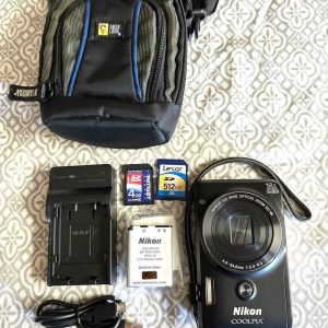 Nikon Coolpix S6900 Black 16 0Mp 12X Zoom Wifi Digital Camera Great Condition Ft