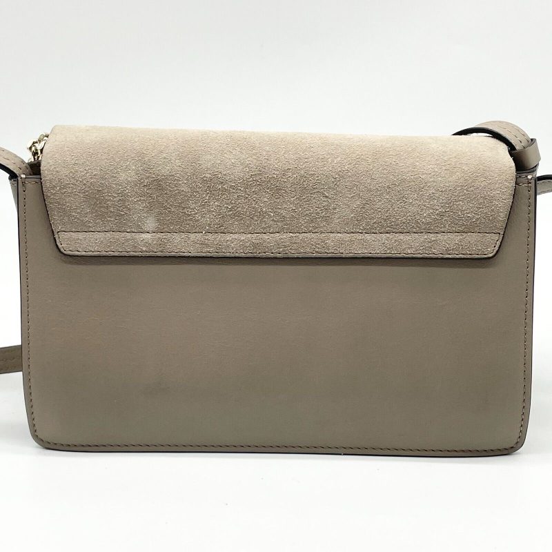 Chloe Faye Shoulder bag Suede Leather Y2K Beige Gold Hardware Crossbody - Image 3