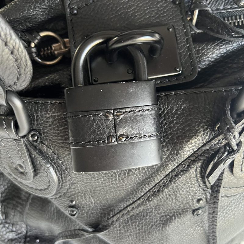 Black Chloe Paddington Bag In Matte Black Hardware - Image 3