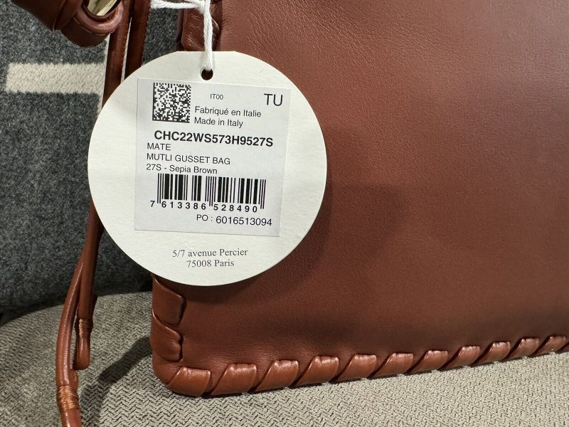 CHLOE MUTLI GUSSET  CALF & NAPPA LAMBSKIN SHOULDER BAG - NEW Handbag Brown - Image 3