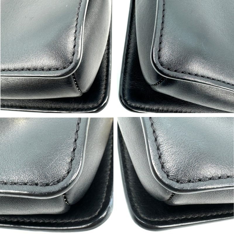 Chloe Faye  Shoulder Bag Black Small Leather Authentic - Image 9