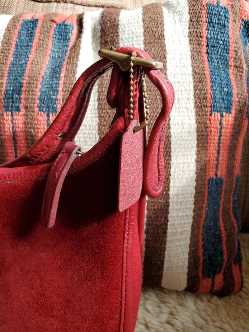 Coach Vintage Janice In Berkeley Suede Red - Image 7