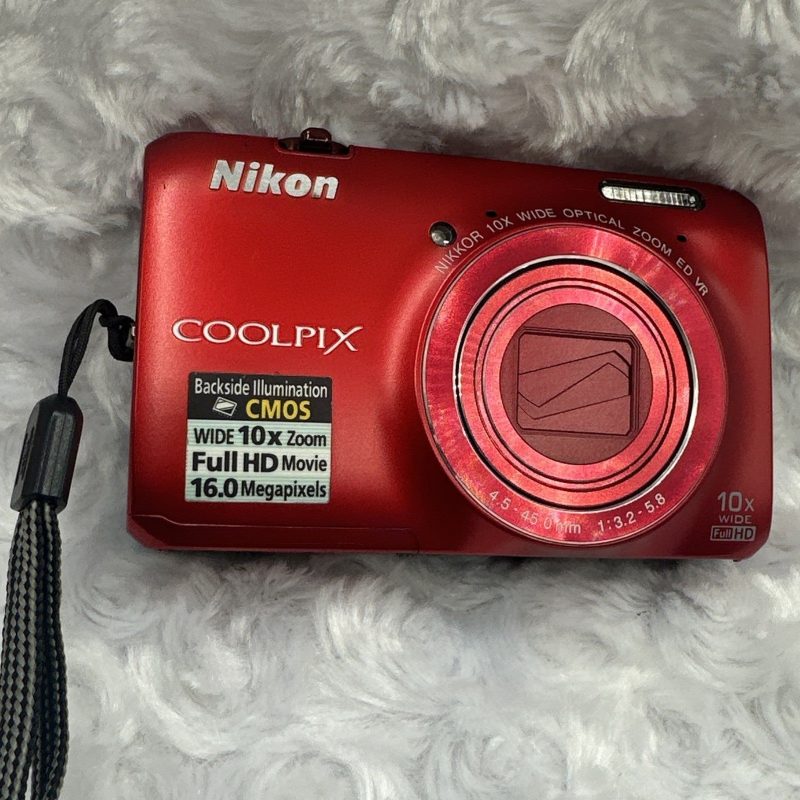 📷 Nikon COOLPIX S6300 Red 16.0MP 10x optical zoom Digital Camera W/SD Card See Vid - Image 4