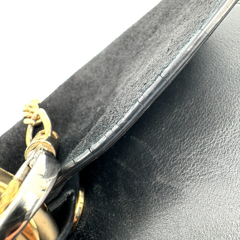 Chloe Faye  Shoulder Bag Black Small Leather Authentic - Image 20
