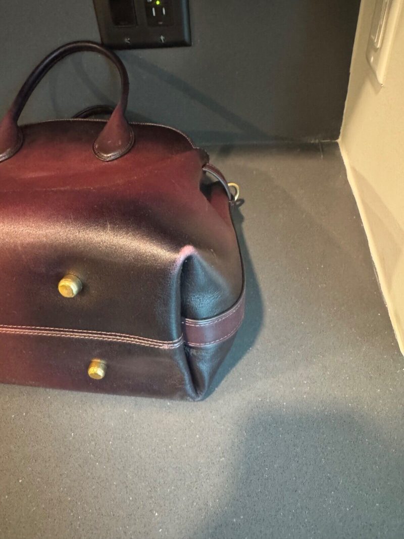 Sold Out Coach Soft Empire Carryall Bag 40 Burnished Merlot Lightly Used - Image 15