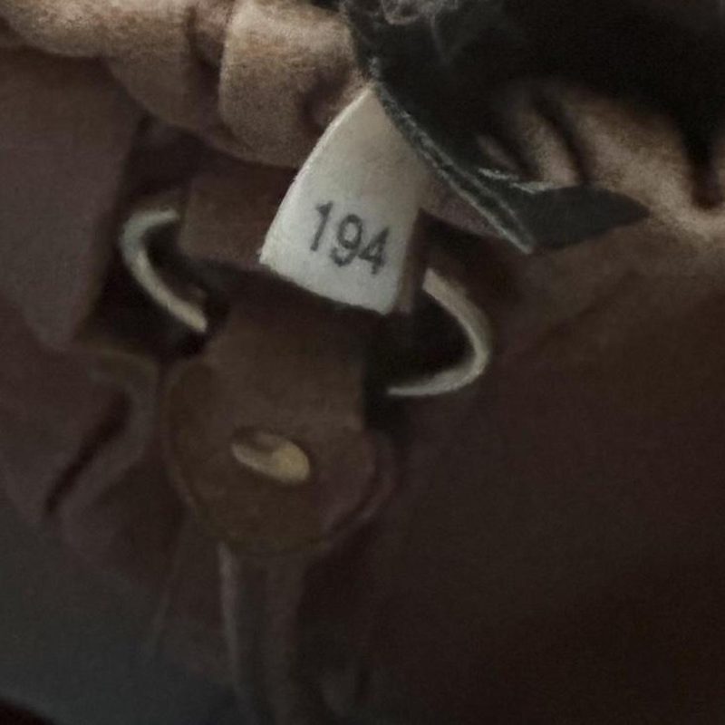 Authentic Brown Miu Miu Vitello Leather Bag With Gold Hardware And Removable Strap - Image 7