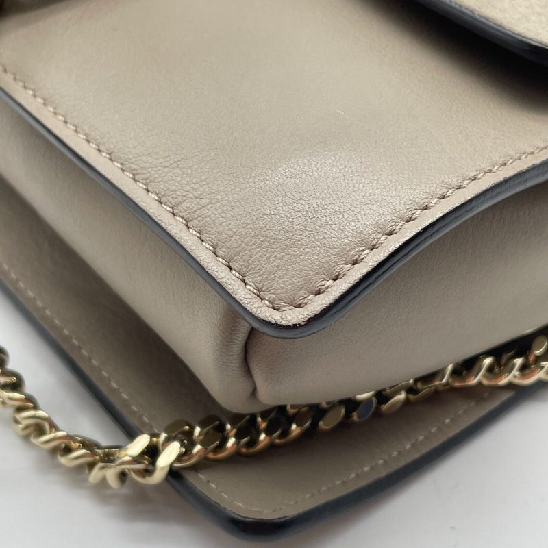 Chloe Faye Shoulder bag Suede Leather Y2K Beige Gold Hardware Crossbody - Image 10