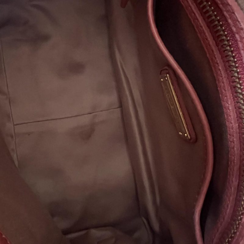 Authentic Pink Miu Miu Vitello Lux Bow Bag With Gold Hardware - Image 5