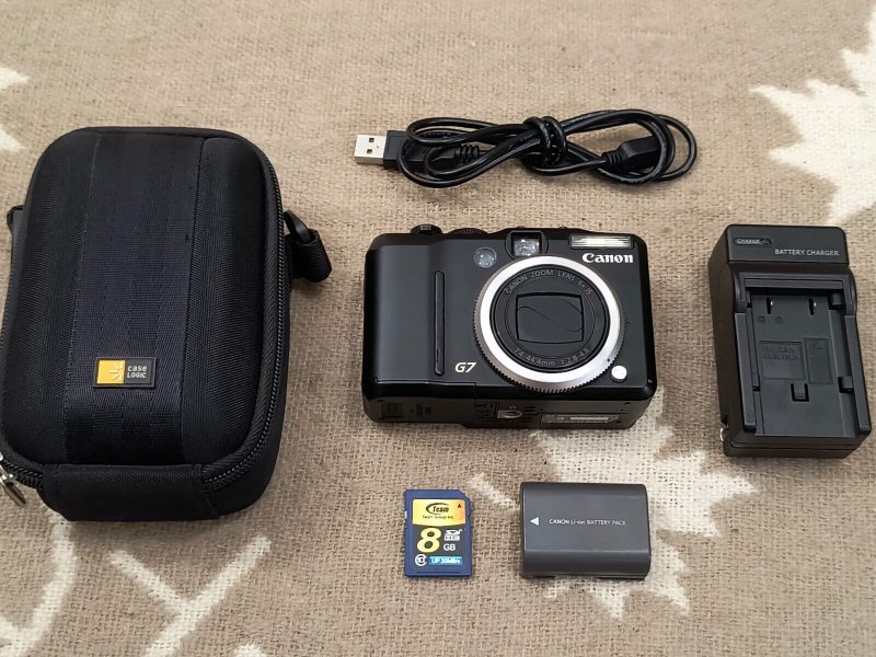 Canon PowerShot G7 10.0MP Digital Camera - Black Fully Working Great Shape