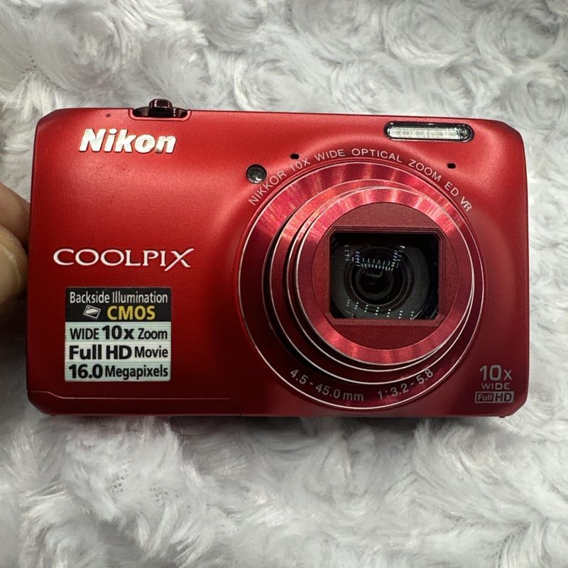 📷 Nikon COOLPIX S6300 Red 16.0MP 10x optical zoom Digital Camera W/SD Card See Vid - Image 8
