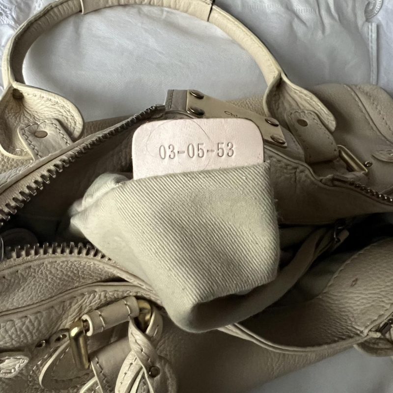 Authentic Cream Chloe Paddington Bag With Gold Hardware - Image 7