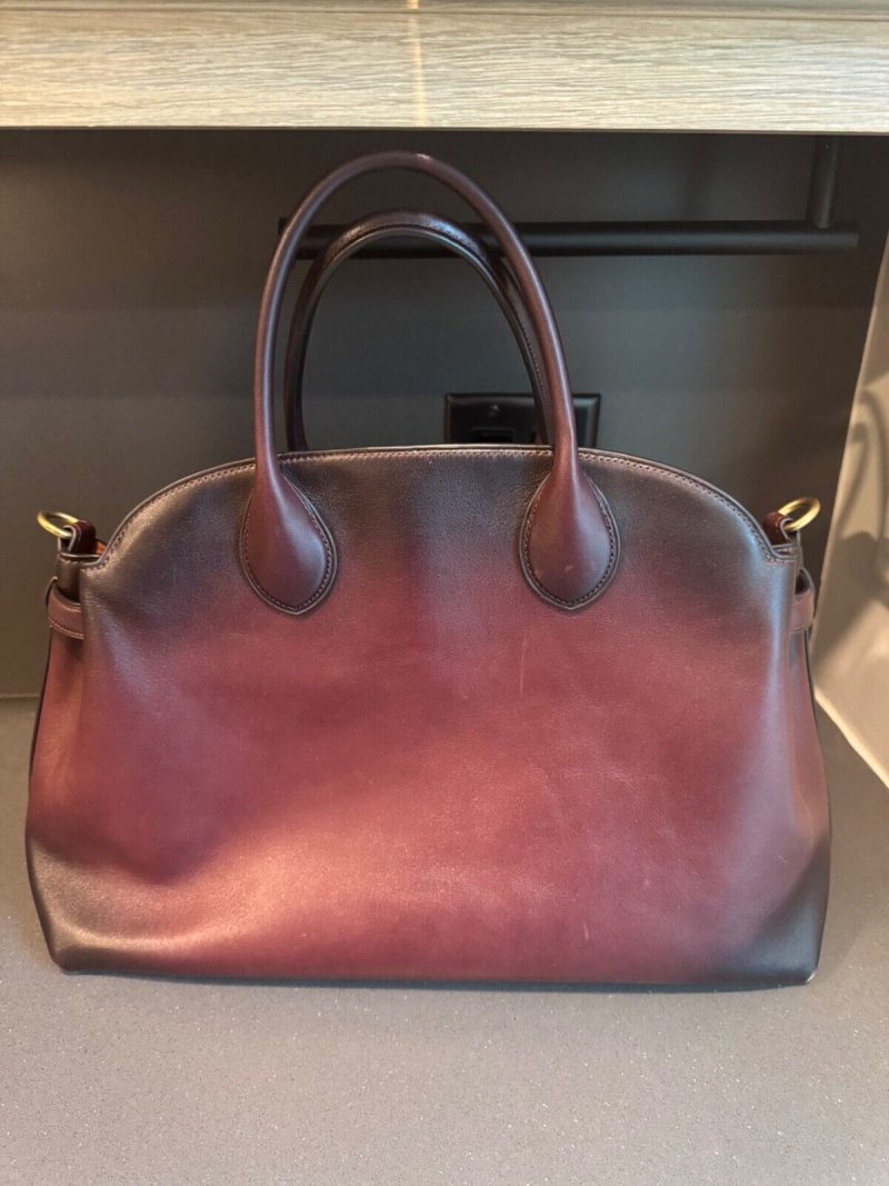 Sold Out Coach Soft Empire Carryall Bag 40 Burnished Merlot Lightly Used - Image 12