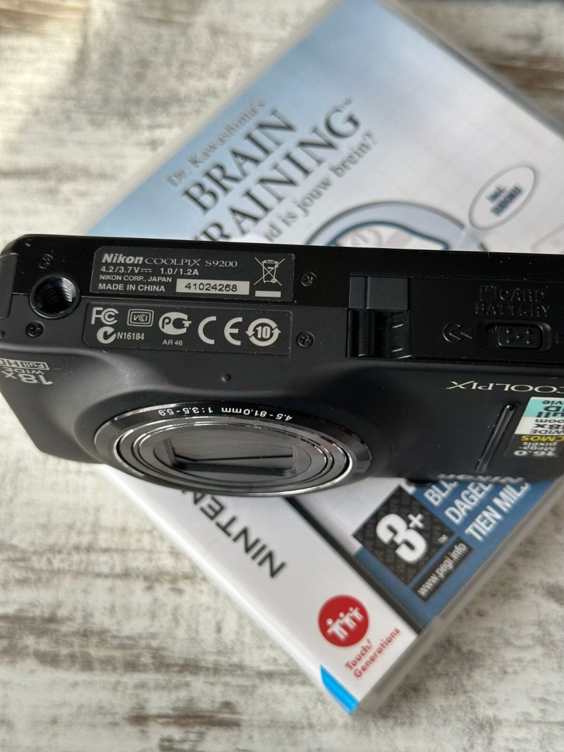 📸 Nikon COOLPIX S9200 16MP Digital Camera – Vintage Black – Compact Powerhouse - Image 3