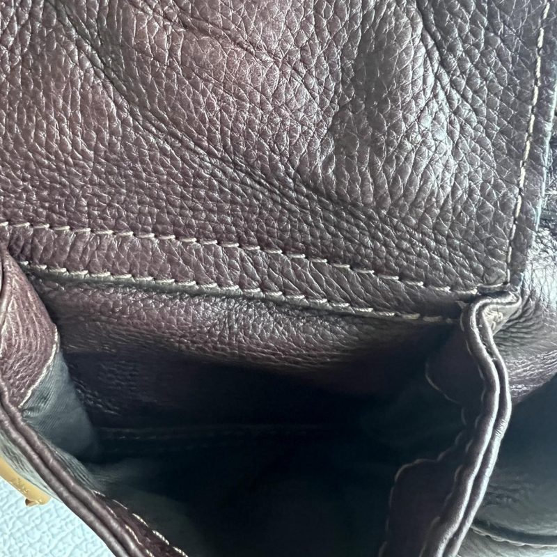 Brown Chloe Paddington Bag With Gold Hardware - Image 8