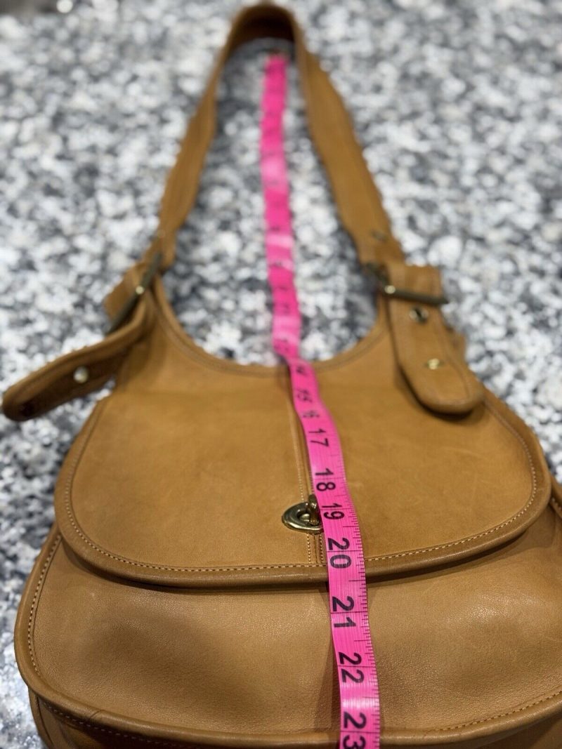 Coach Vintage Crescent Saddle Bag Nyc 9235 Saddle Tan - Image 4