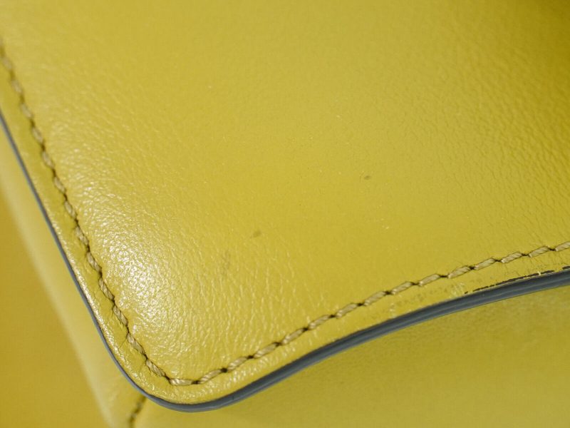 Chloe Faye Suede Leather Shoulder Crossbody Bag Yellow - Image 6