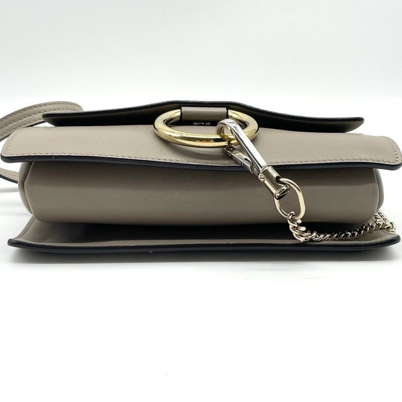 Chloe Faye Shoulder bag Suede Leather Y2K Beige Gold Hardware Crossbody - Image 11