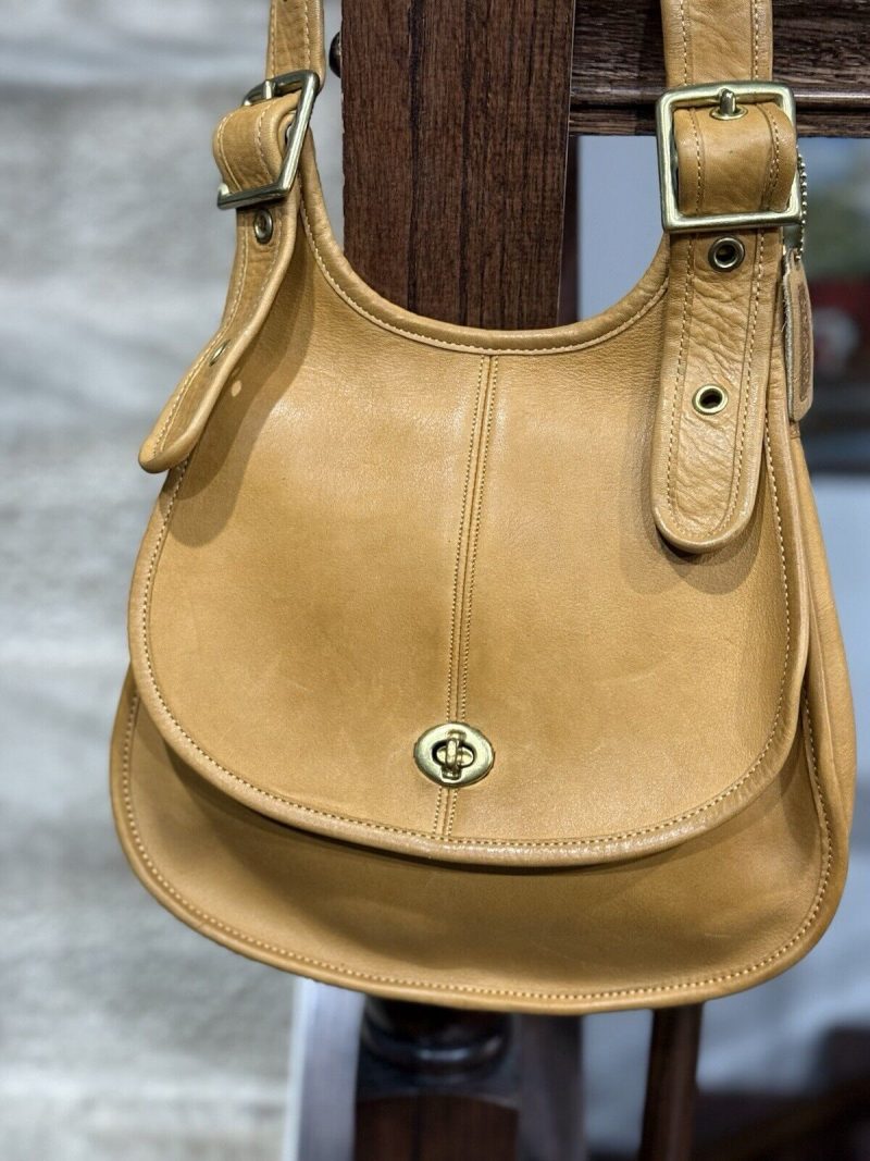 Coach Vintage Crescent Saddle Bag Nyc 9235 Saddle Tan - Image 2