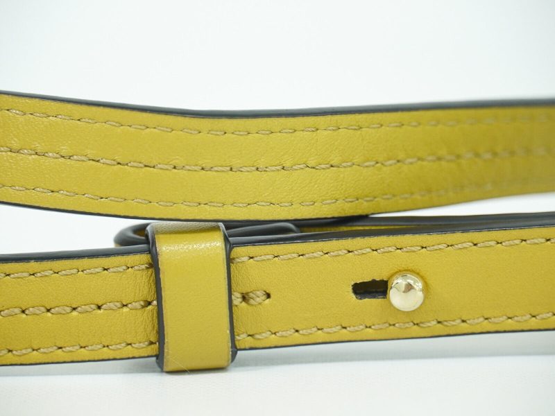 Chloe Faye Suede Leather Shoulder Crossbody Bag Yellow - Image 9