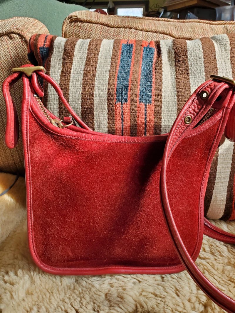 Coach Vintage Janice In Berkeley Suede Red - Image 2